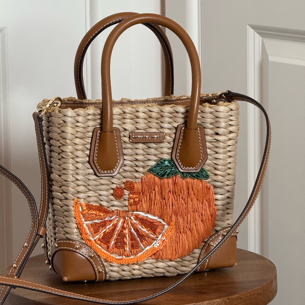 Michael Kors Stylish Brown and Tan Handbag